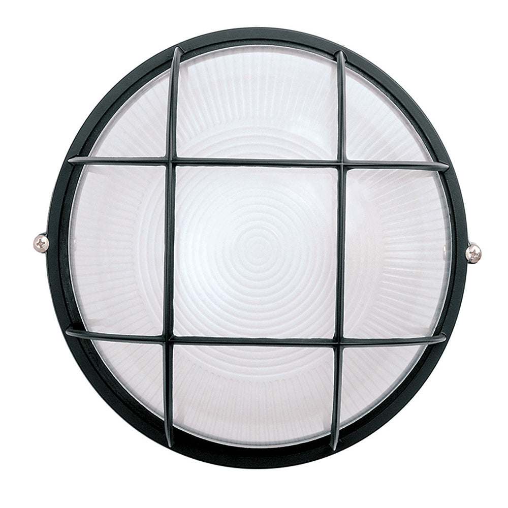 Aplique Redondo Lubeck Negro Luxform_0