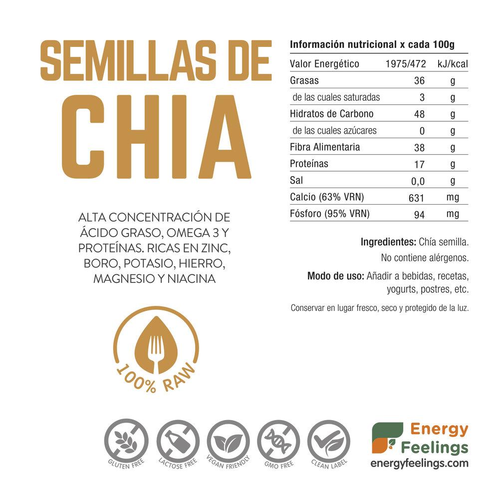 Semente de CHIA: (500 g) Embalagem XL