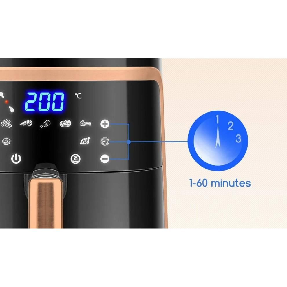 Fritadeira a ar Aigostar Box 1900W 7L Ocre