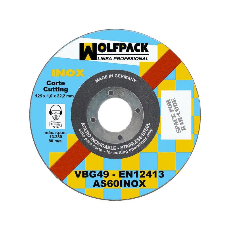 Disco Corte Abrasivo Inoxidable 125x1,0x22,2 Mm._0