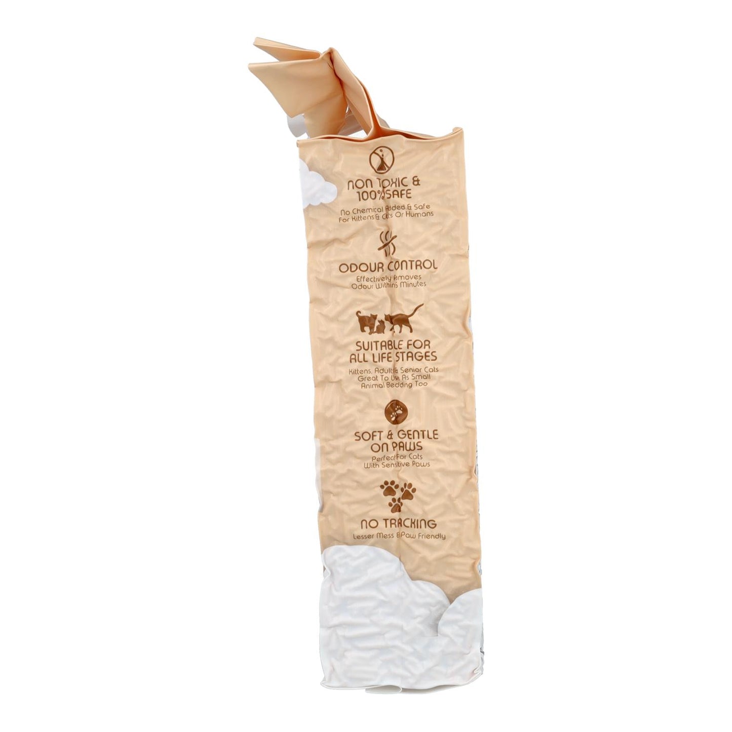 Kit de areia para gatos Eco SoyaClump - Pêssego 7 L