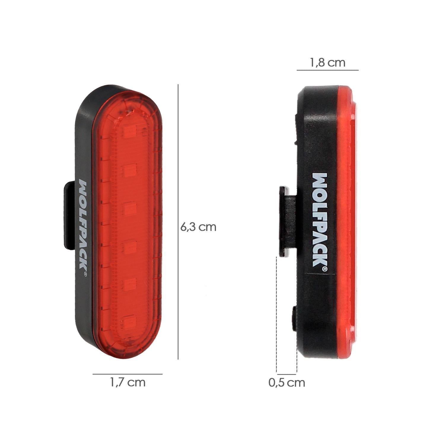 Luz Led Trasera Para Bicicleta / Patinete 100 Lumenes (4 Modos) Bateria Recargable Usb