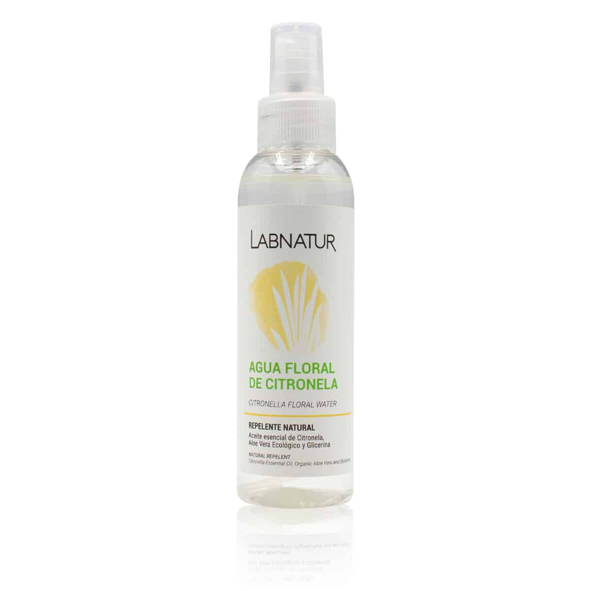 Agua Floral de Citronela Labnatur 125 ml | Repelente Natural de Mosquitos | Aloe Vera y Aroma Cítrico | Vegano_0