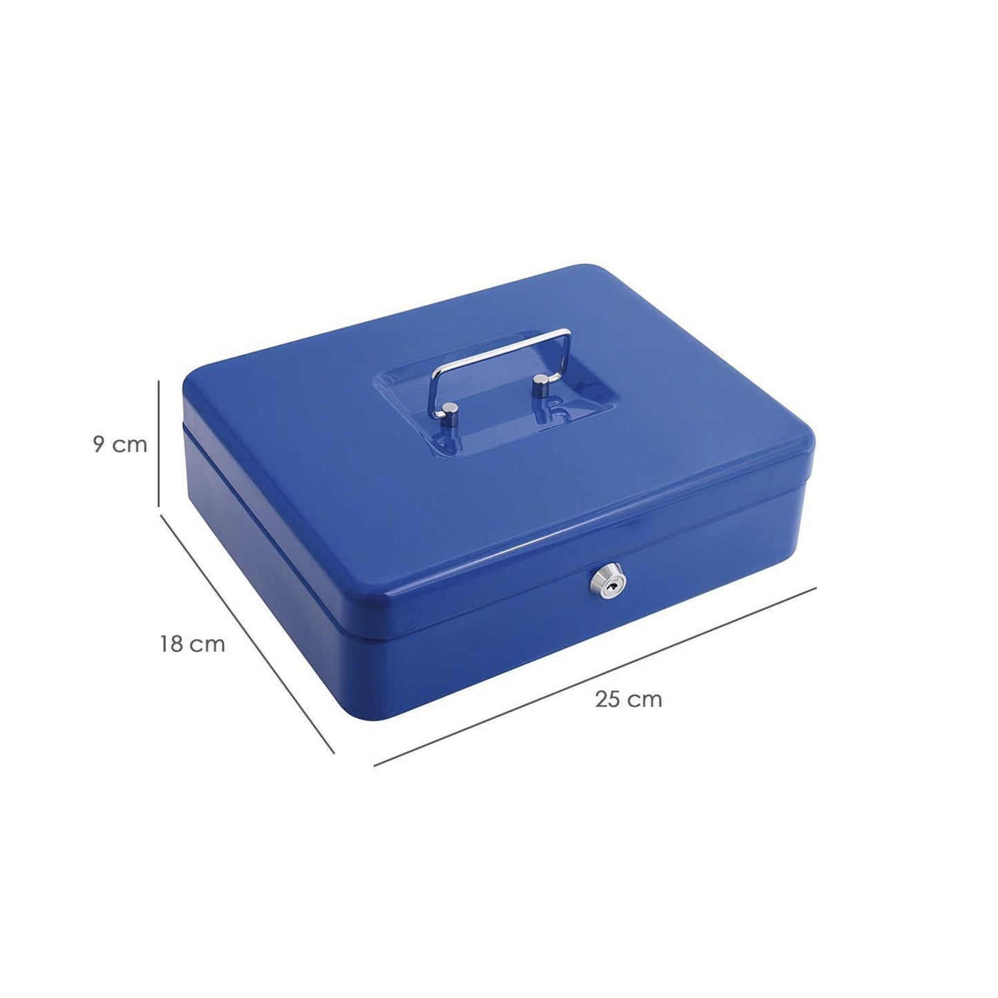Caja Caudales Wolfpack Pintada Nº 3 250x180 Mm. Con Bandeja Interior_3