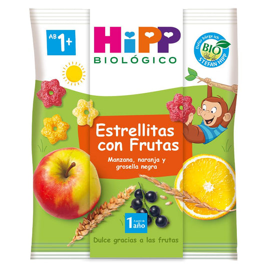 Estrelas de fruta biológica +12 meses HiPP 30 g