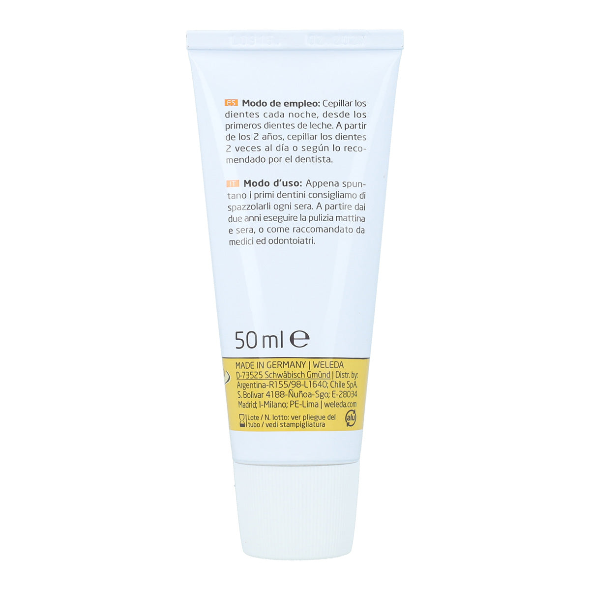 Gel dentário infantil Weleda 50 ml