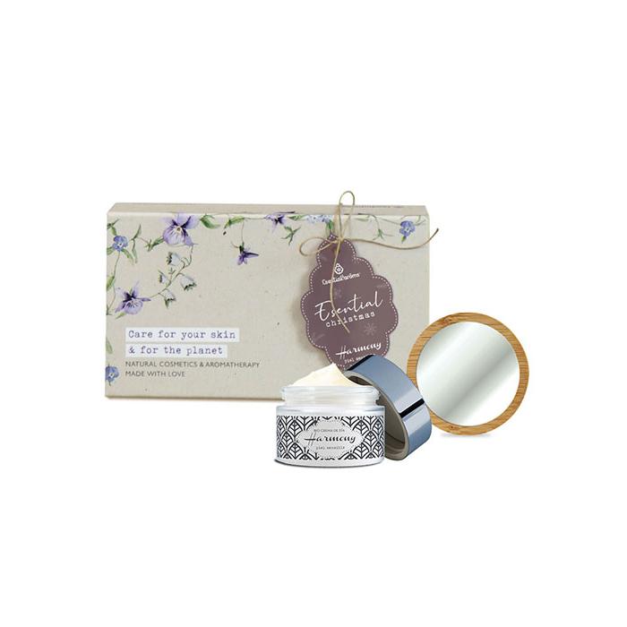 Harmony Pack: creme de dia + Espelho de Bambu Esential'Arôms.