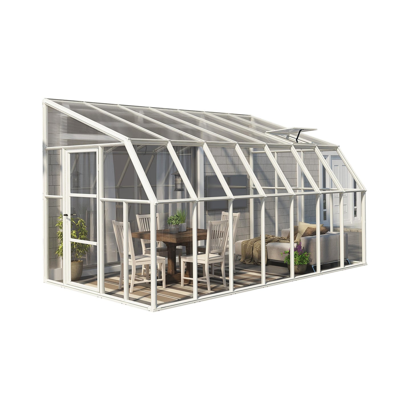 Pérgola fechada para solário 446x257 cm