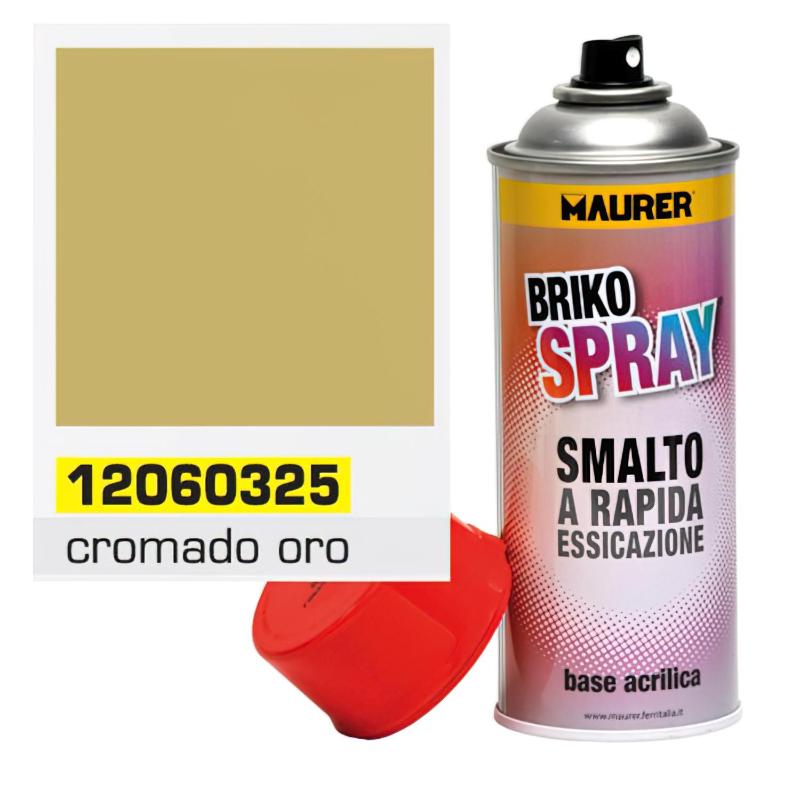 Spray Pintura Cromado Oro 400 Ml.