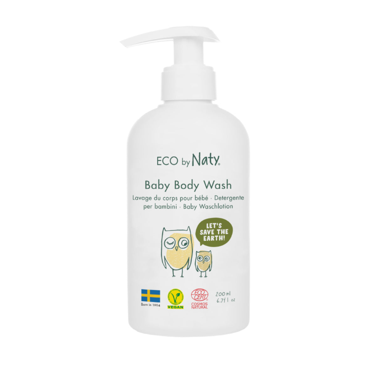 Naty 0m+ Gel de Banho para Bebé 200 ml