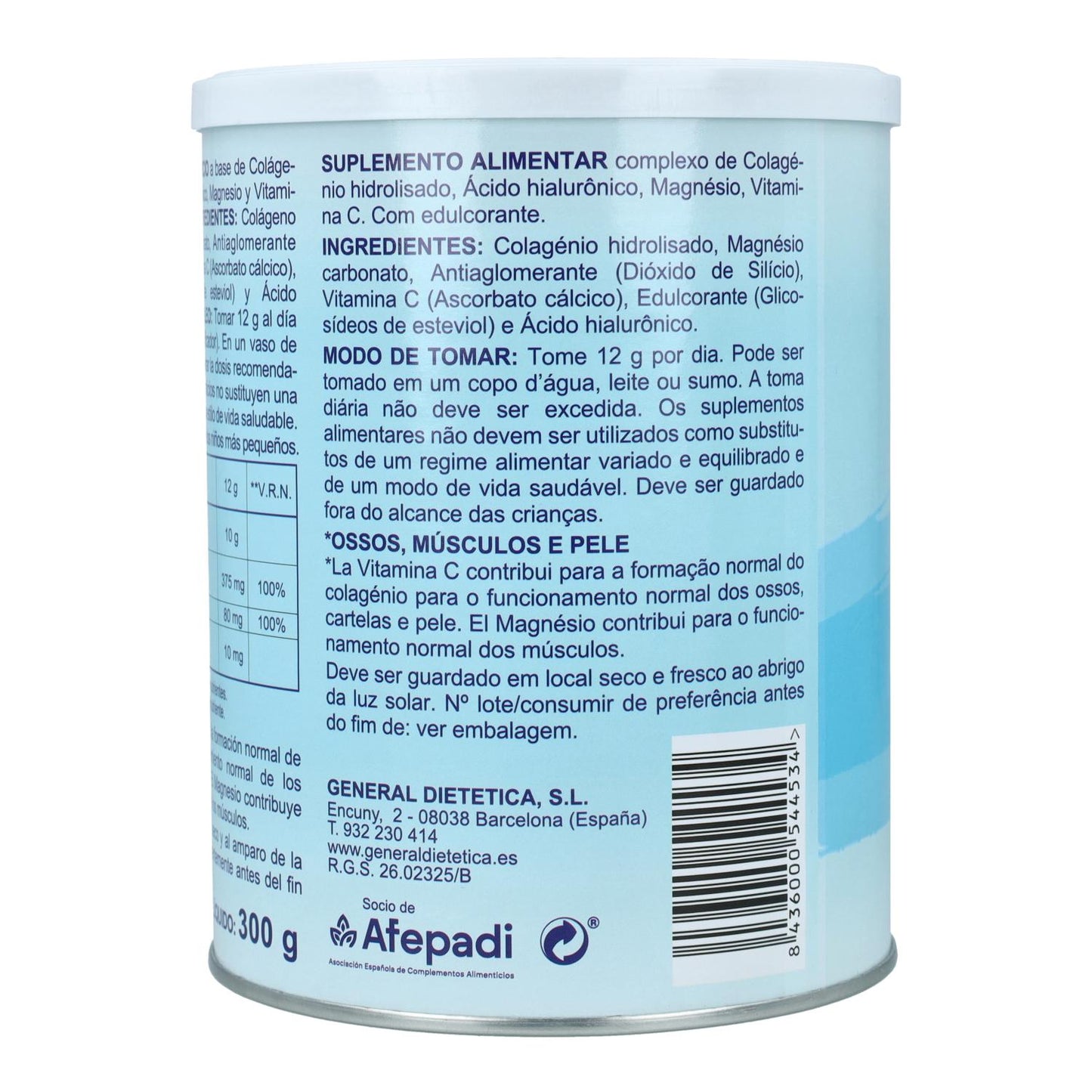 Colagénio solúvel sabor neutro Integralia, 300 g