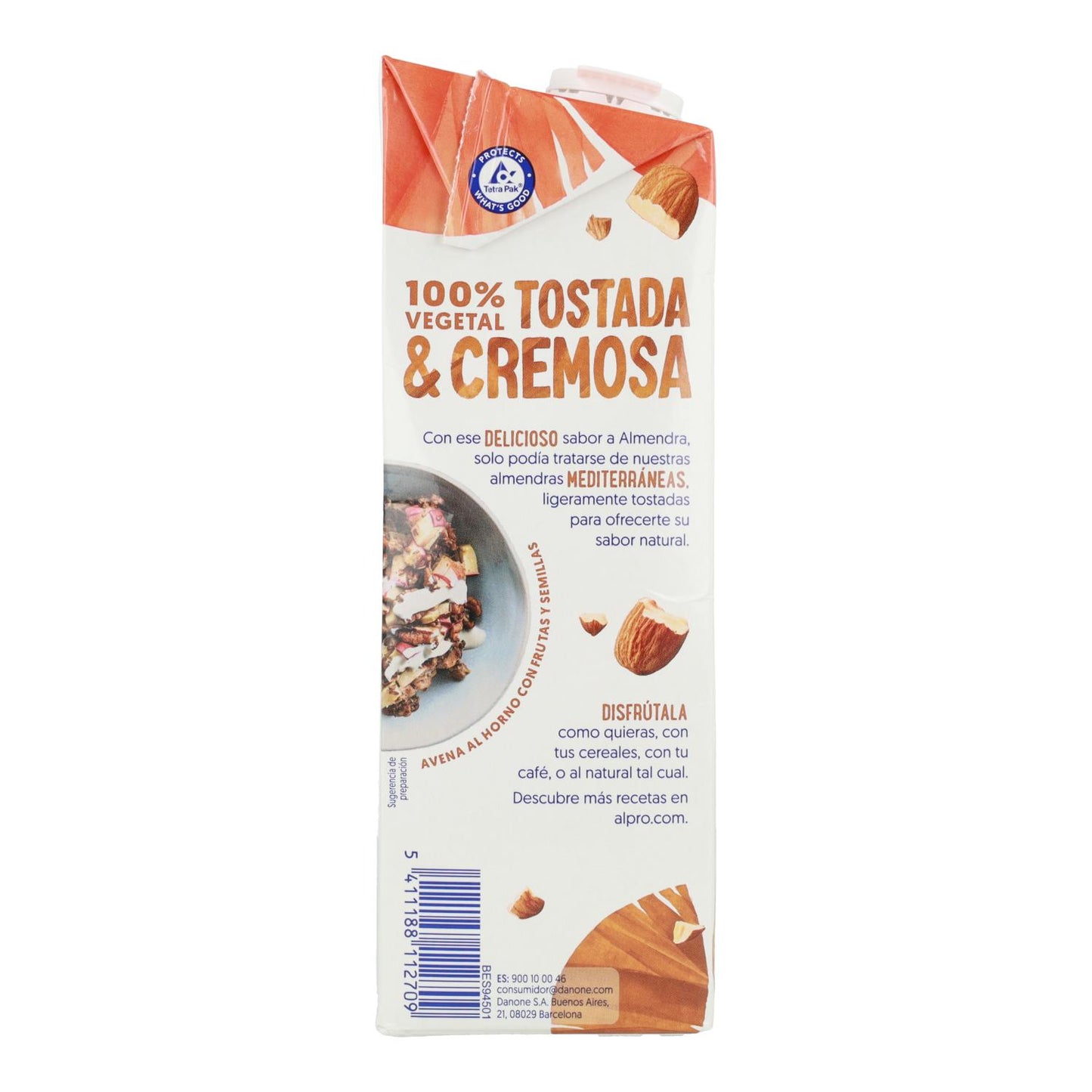 Bebida de Amêndoa sem Açúcar Alpro 1 Litro