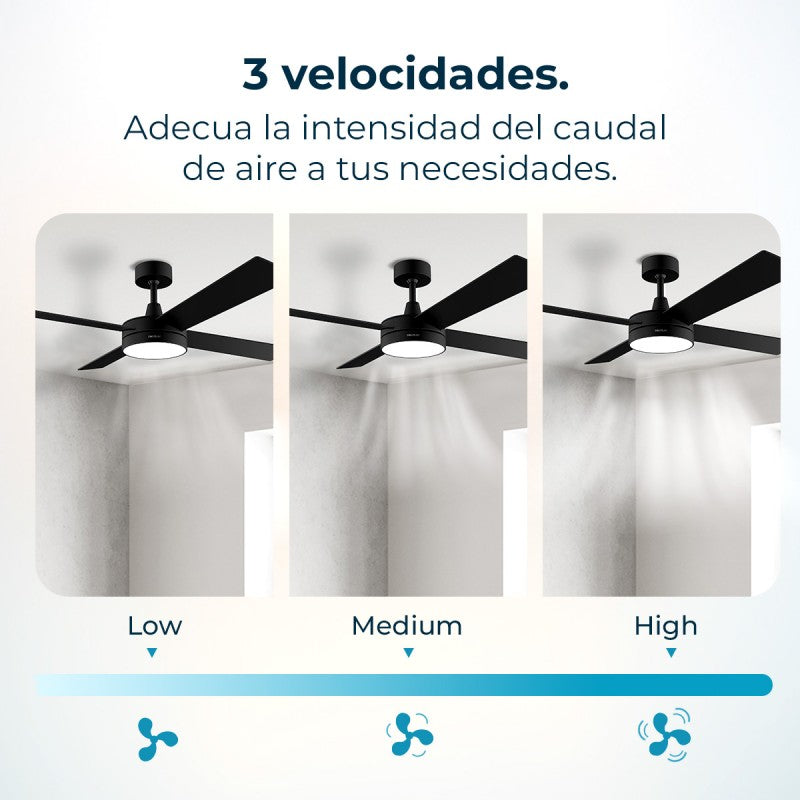Cecotec Ventilador De Techo Con Luz Ventilador De Techo Energysilence Aero 5200 Black Line_4