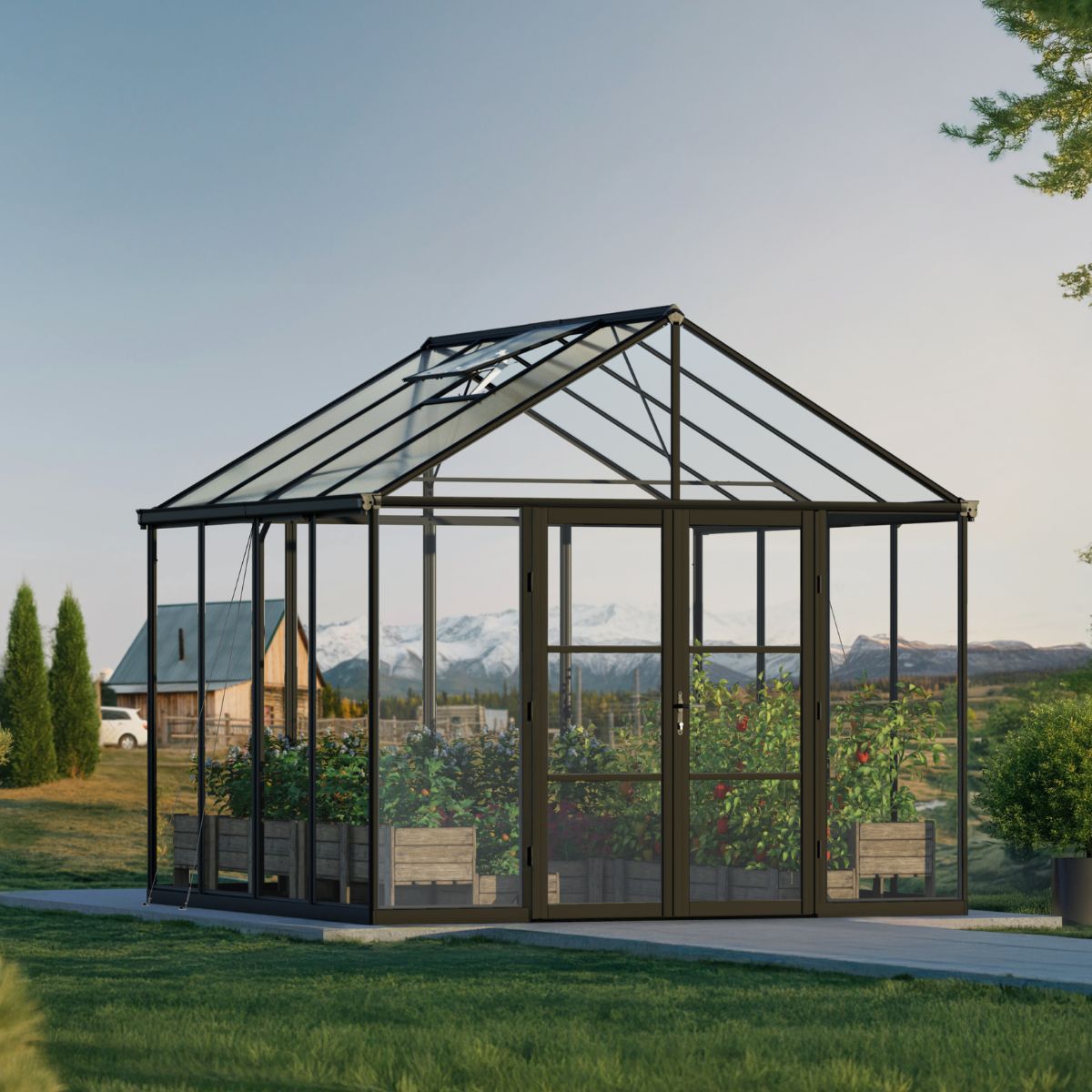 Aria Canopy 3 x 3 m - Estufa em policarbonato transparente