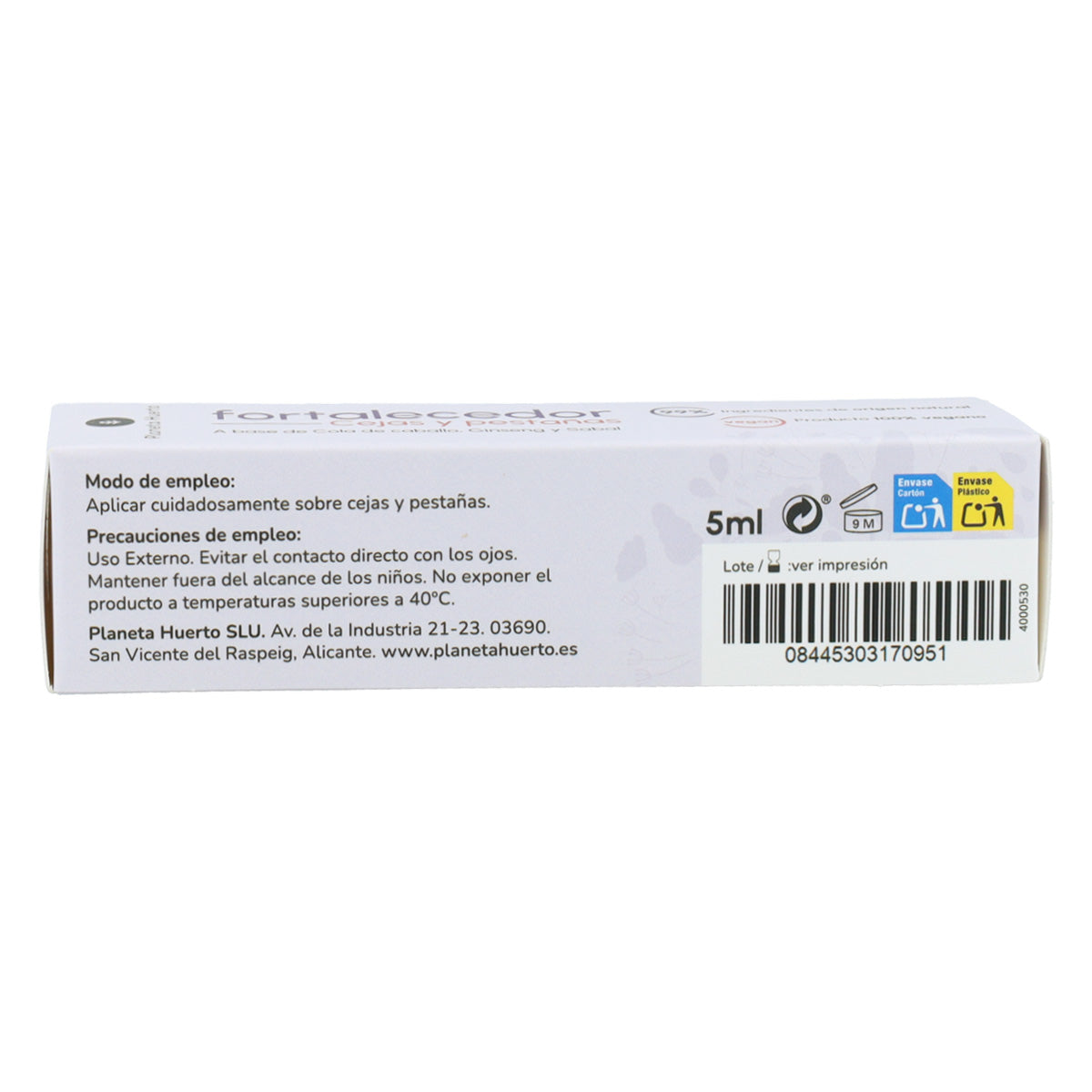 Planeta Huerto Fortalecedor de Sobrancelhas e Pestanas 5 ml