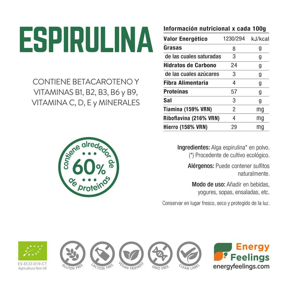 Espirulina em pó ECO Energy Feelings 1 kg