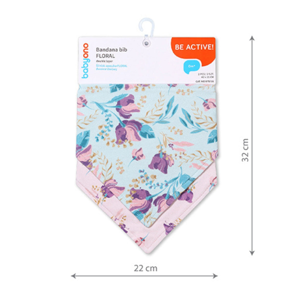 Set De 2 Babero Bandana Floral_2