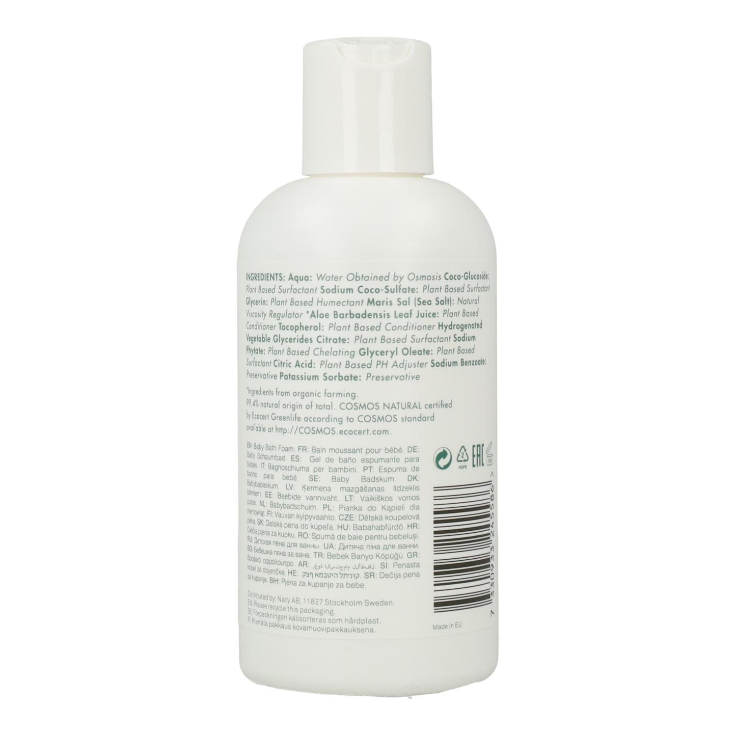 Espuma de Banho Naty Baby 200 ml