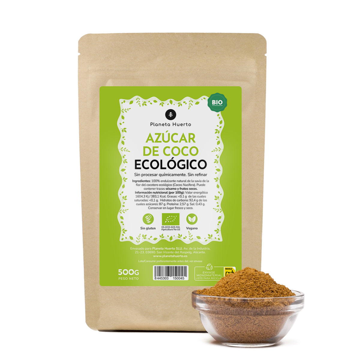 Planeta Huerto ECO Açúcar de Coco 500gr