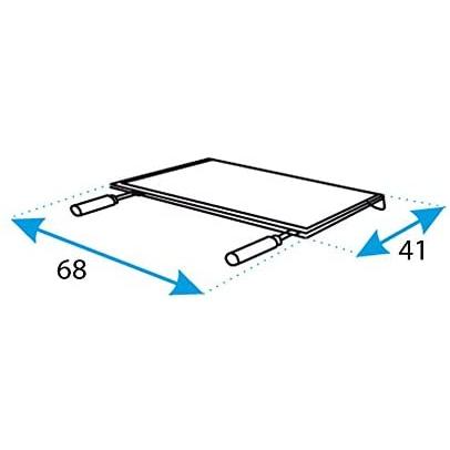 Grelhador Imex El Zorro com chapa esmaltada e tabuleiro em madeira