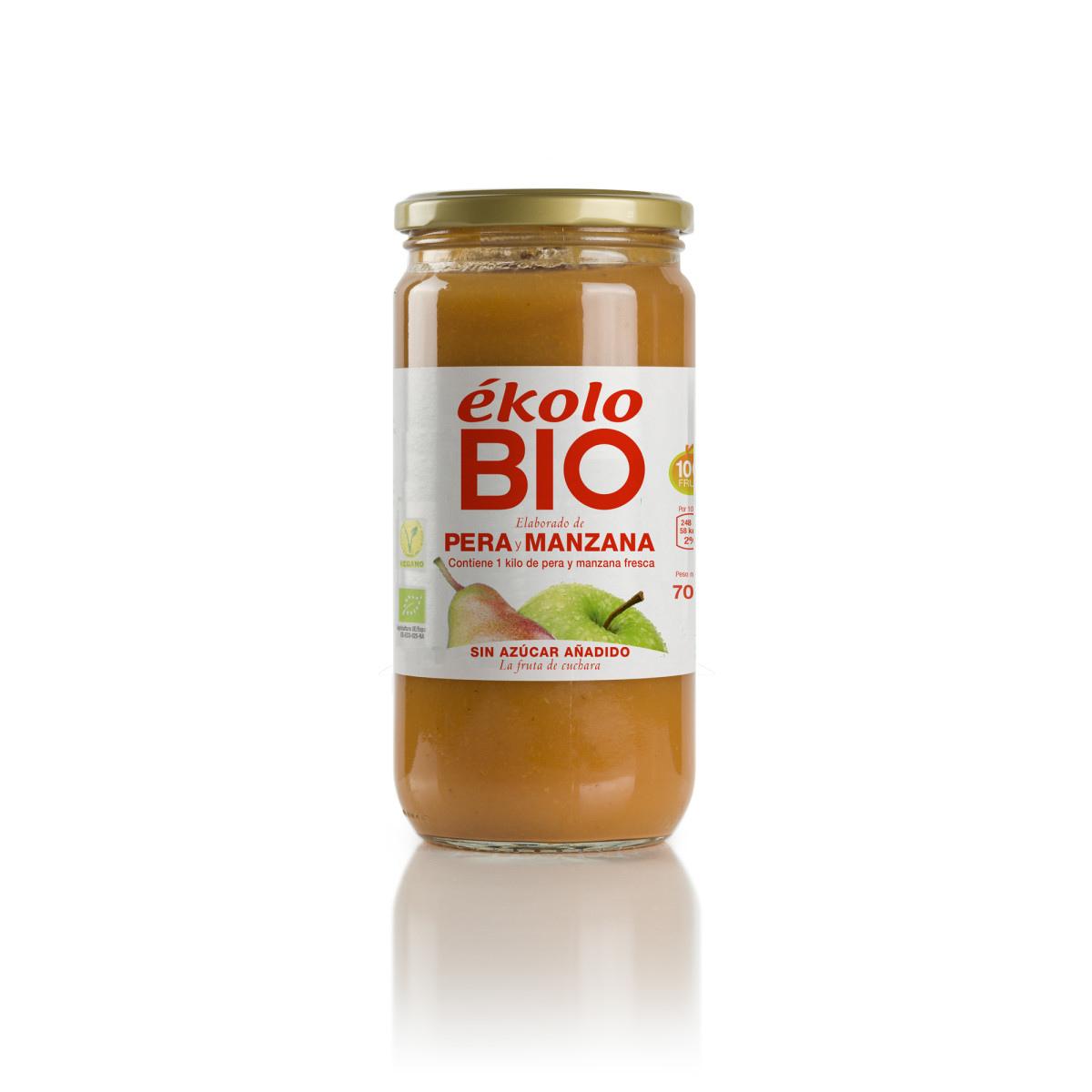 Elaborado com Pêra e Maçã Biológicas sem adição de açúcar Ékolo 700 g