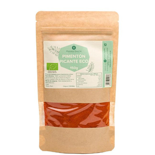 Paprika picante em pó ECO Planeta Huerto 150 g