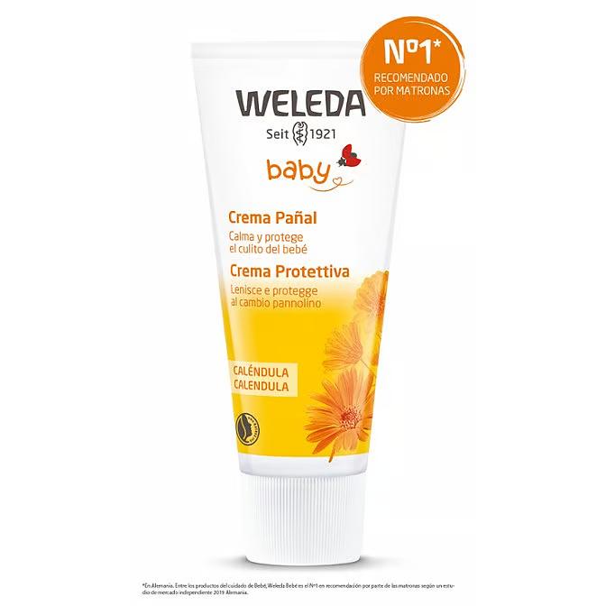 Kit de essenciais para bebé: Champô e Gel 200 ml + Creme para Fraldas 75 ml Calêndula Weleda