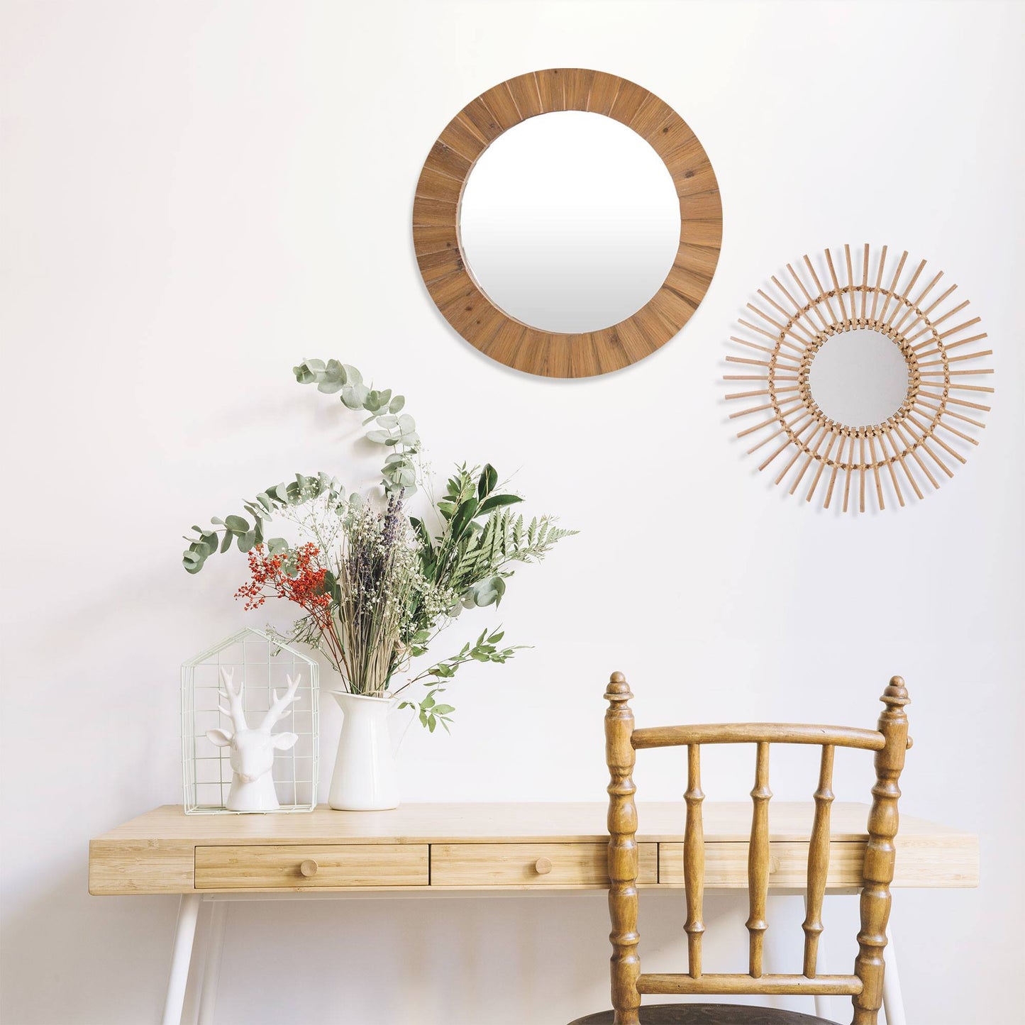 Well Home Espejo De Ratán 'sol' Ø58cm_3