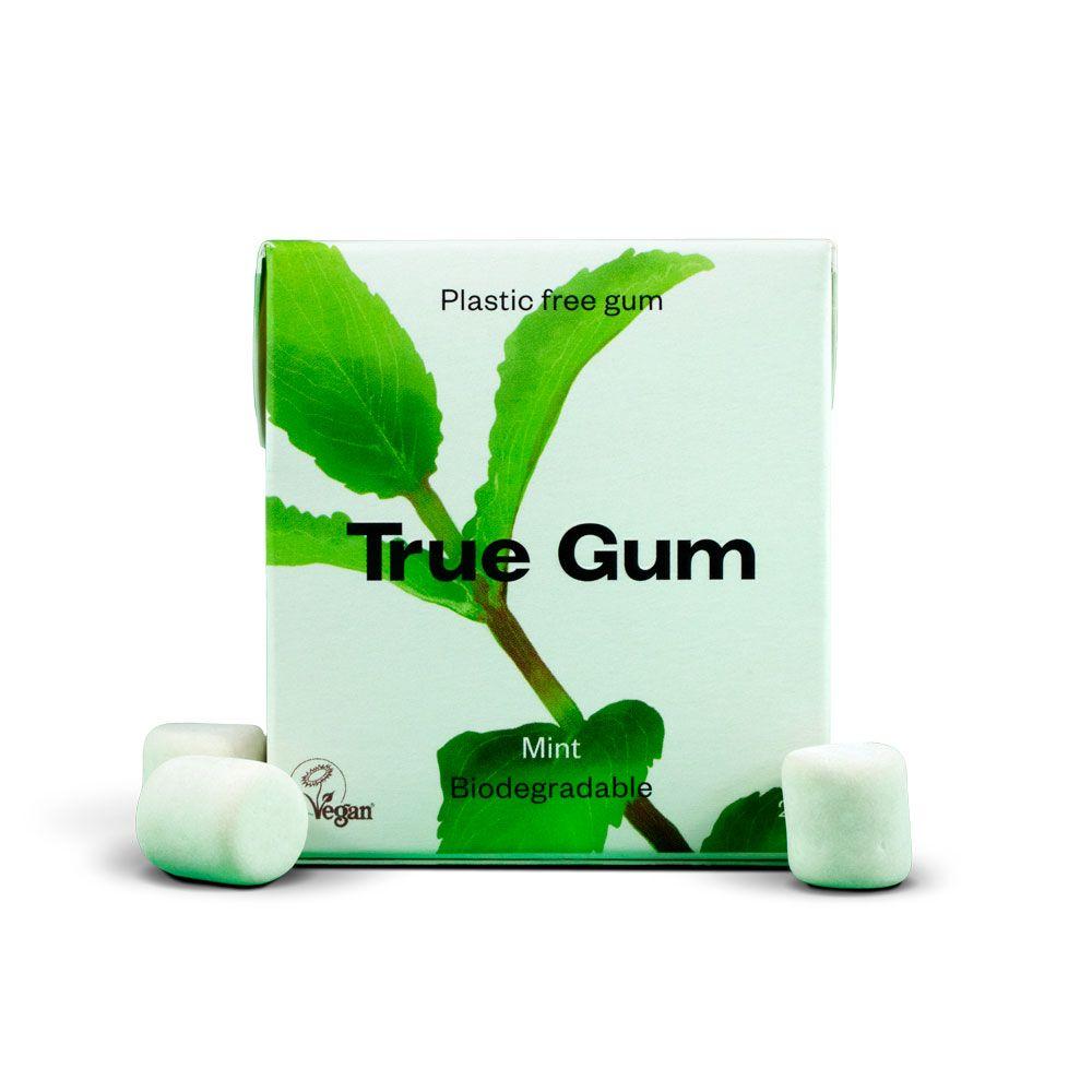 Pastilha elástica True Gum Fresh Mint sem plástico 21g