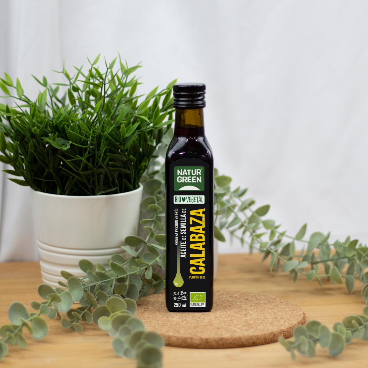 Óleo de sementes de abóbora biológico NaturGreen, 250 ml