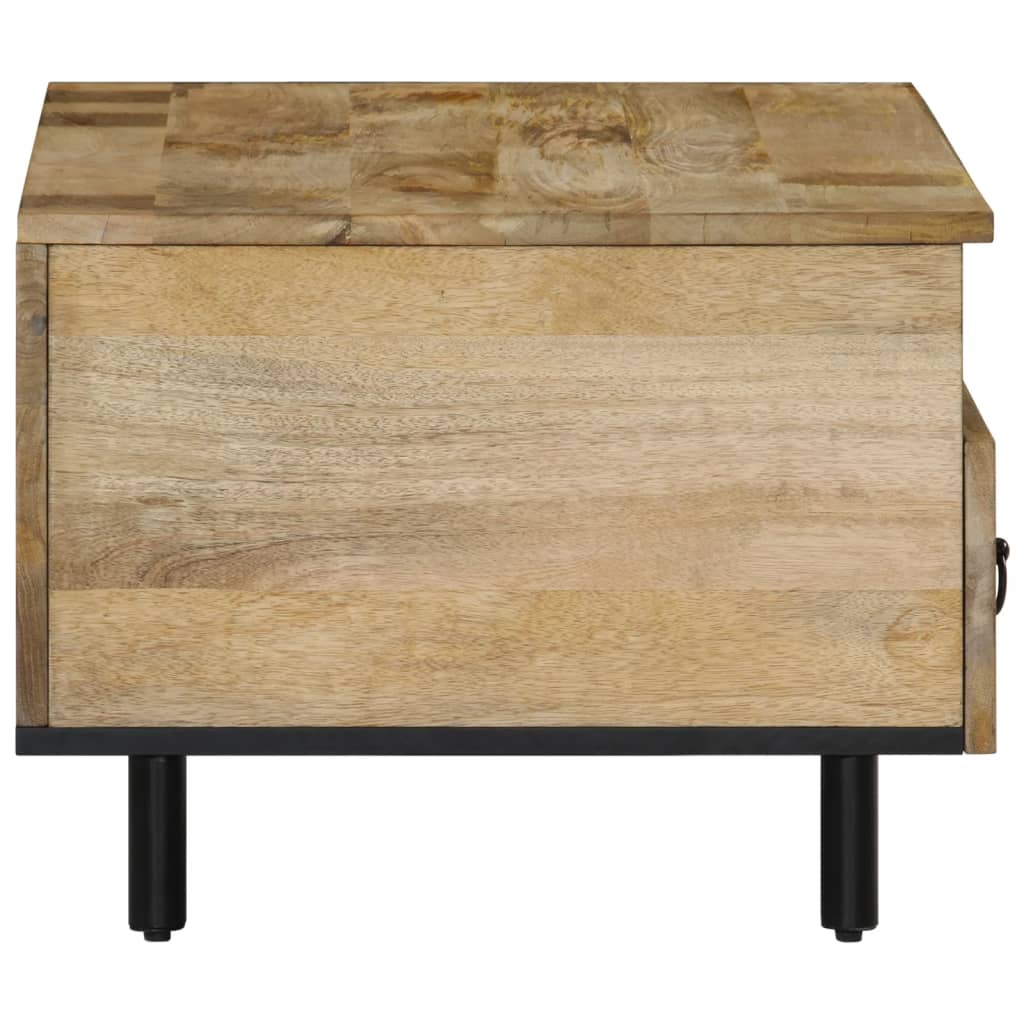 Mesa De Centro De Madera Maciza Mango 80x54x40 Cm_4