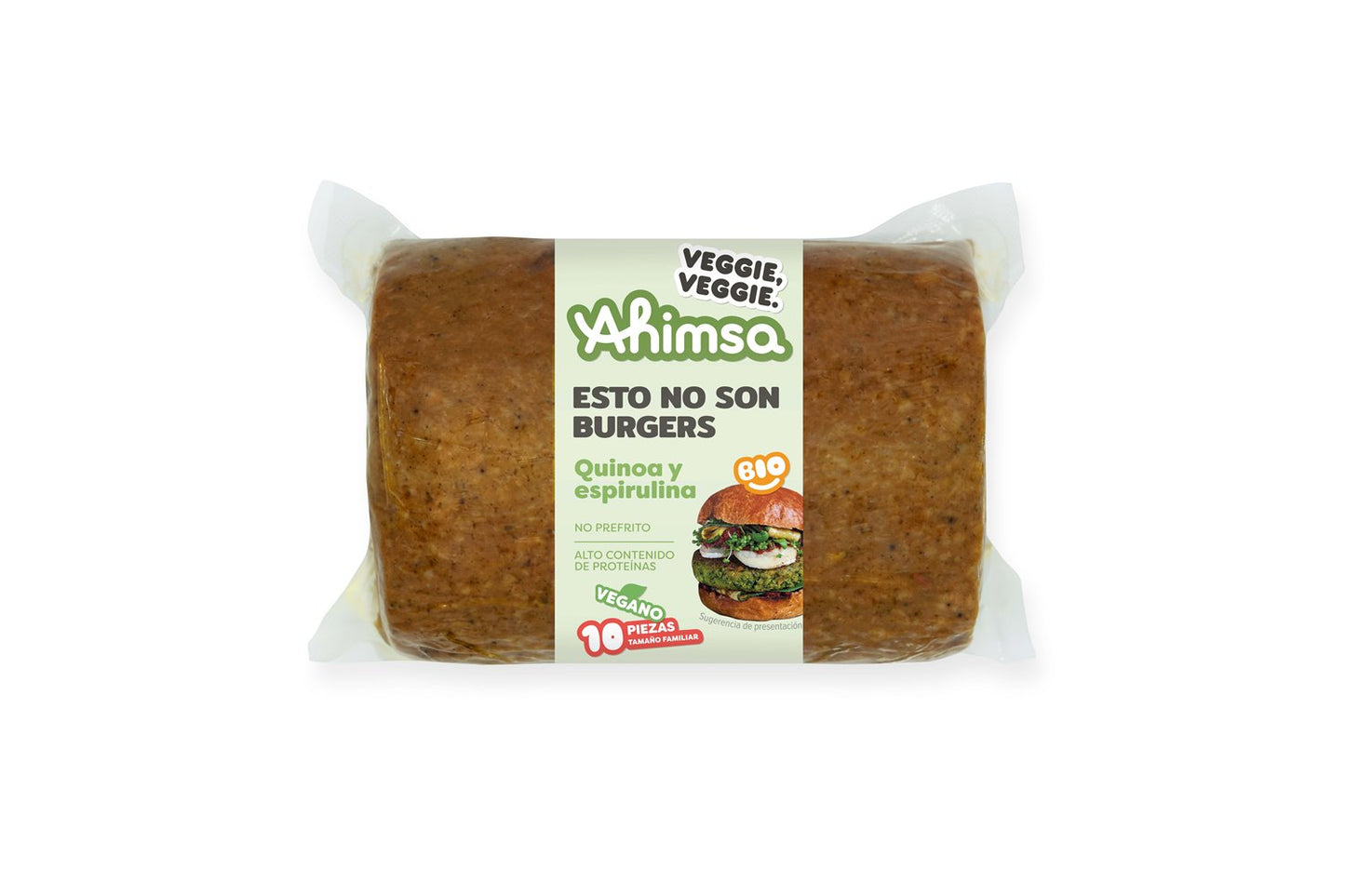 Rulo Hamburguesa Quinoa Y Espirulina Bio Ahimsa 750 G_0