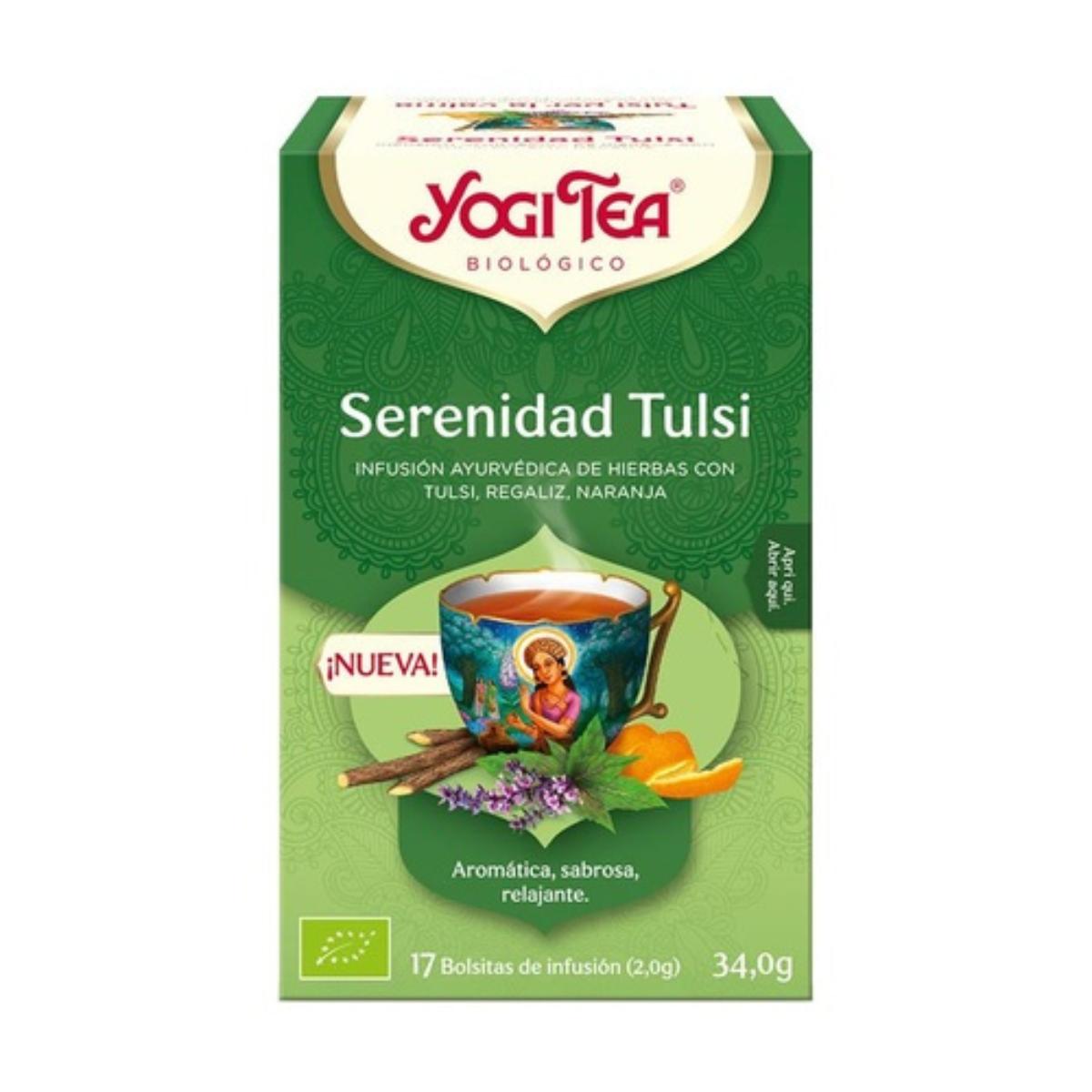 Yogi Tea Serenity Tulsi 17 saquetas de chá