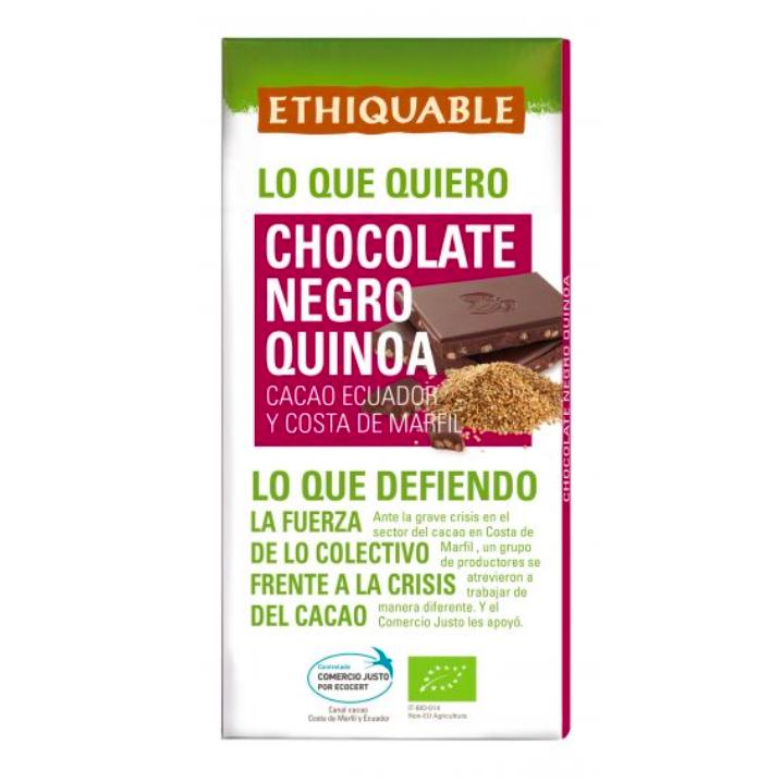 Chocolate Negro com Quinoa Orgânica Fair Trade Ideas 100 g