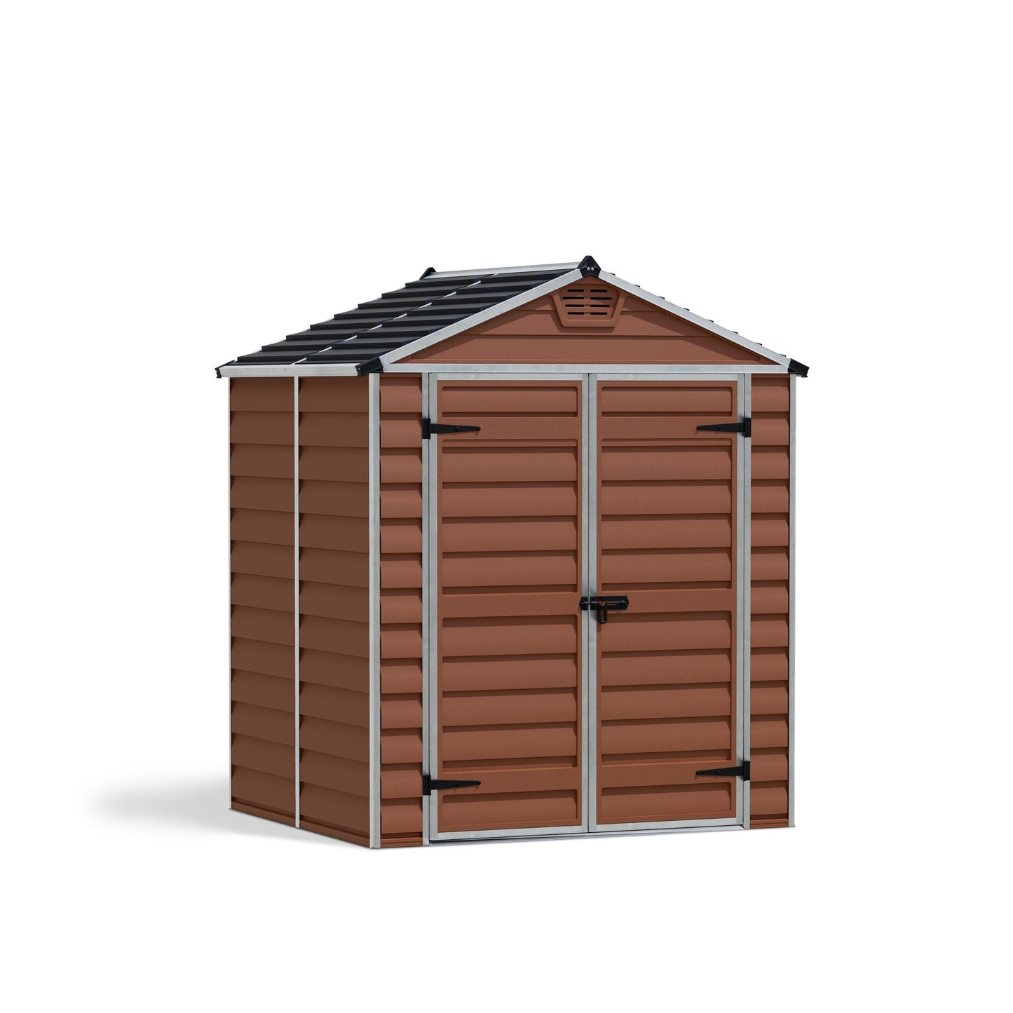 Telheiro de jardim com claraboia 154x185 cm âmbar