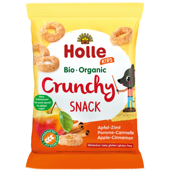 Snacks Arroz com Maçã e Canela (a partir dos 3 anos), Holle, 25g