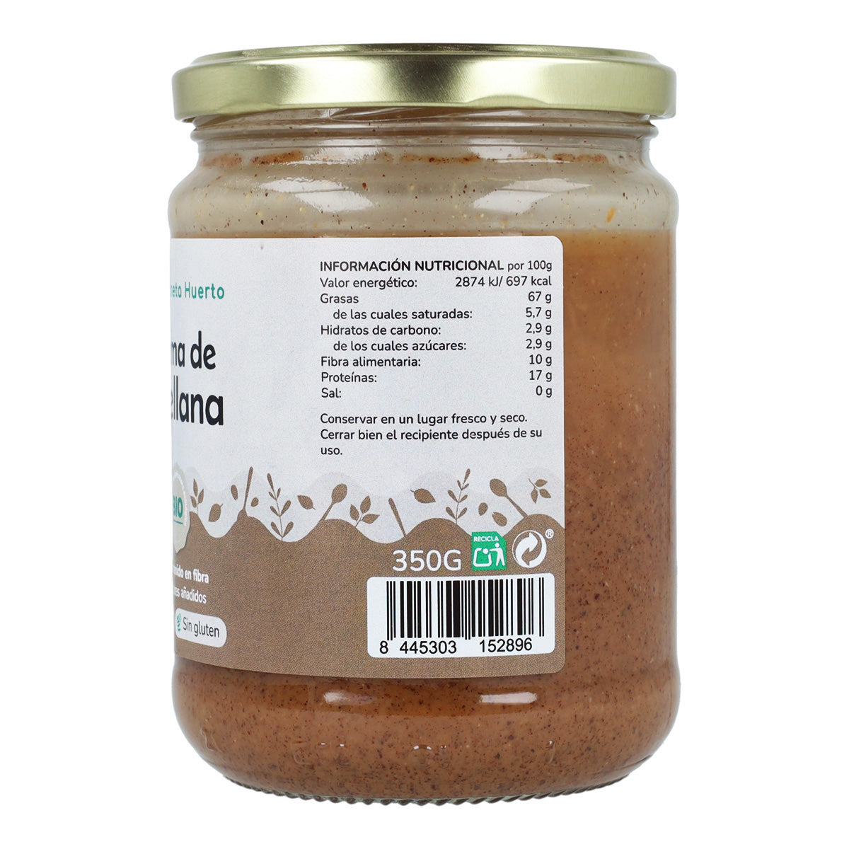 Creme de Avelã Biológico Planeta Huerto 700g