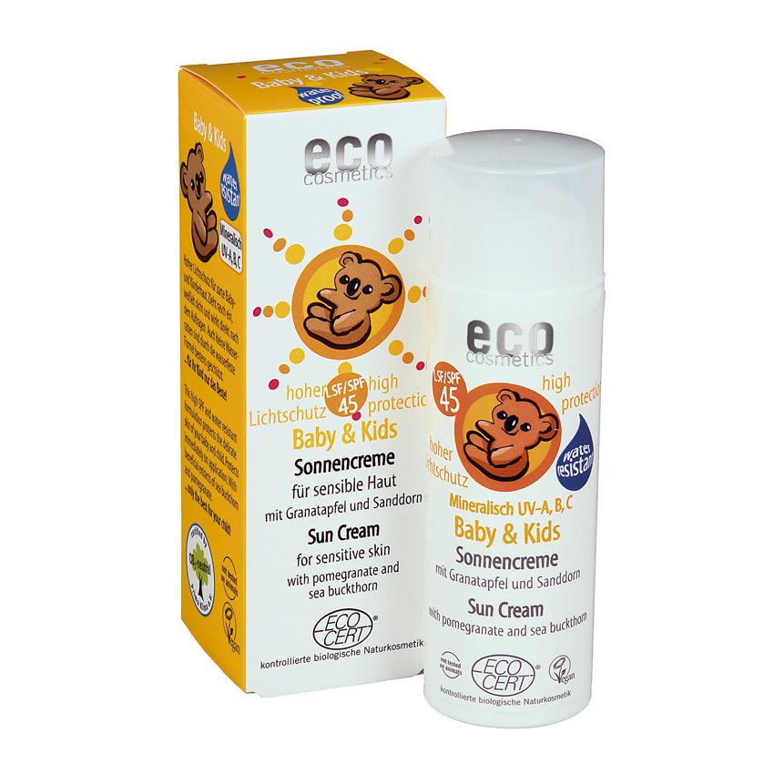Protetor Solar F45 Bebé e Criança EcoCosmetics 50 ml