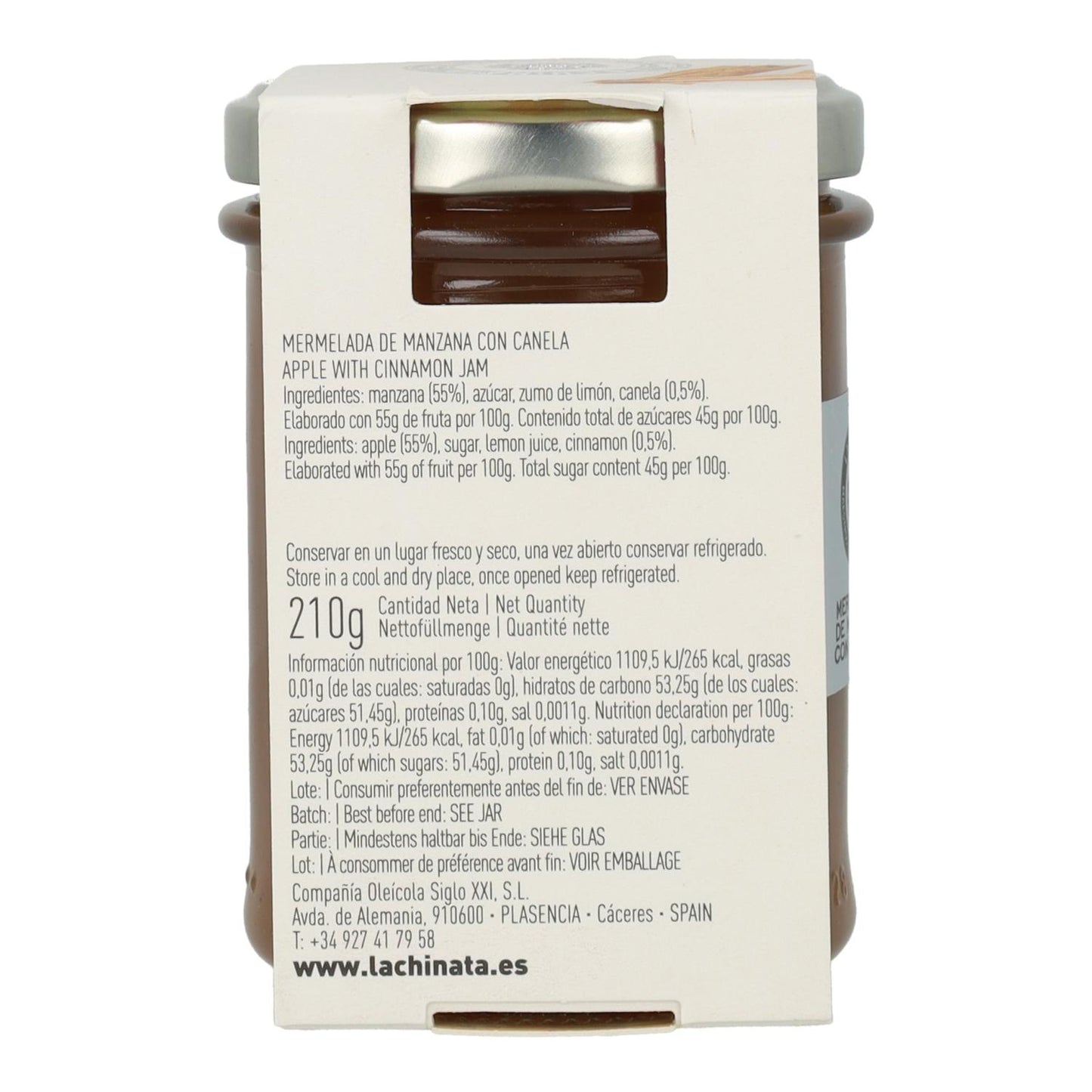 Geleia de Maçã e Canela La Chinata 210 gr
