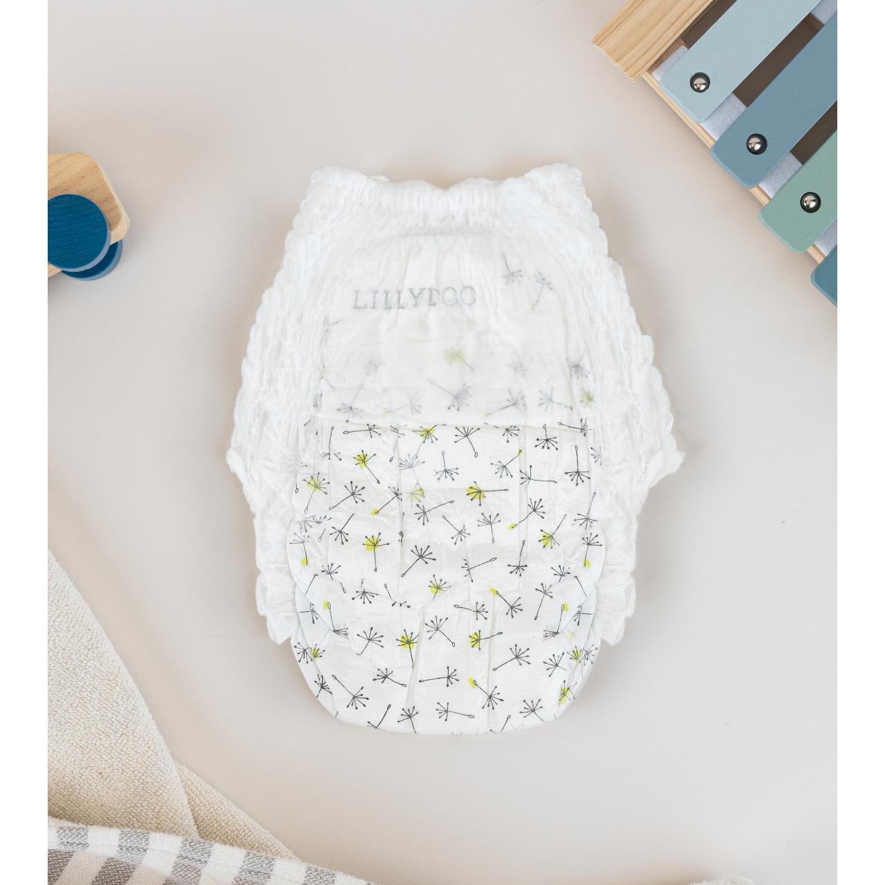 Pacote de poupança de fraldas e cuecas, Lillydoo, tamanho 6, +15 kg, 95 unidades