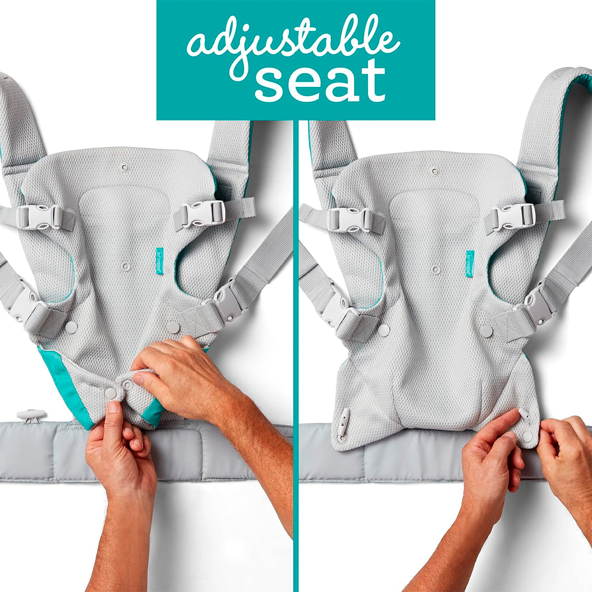 Infantino Mochila Portabebé Flip Convertible 4-en-1, Ergonómica Y Cómoda, Para Bebés De 3,6 A 14,5 Kg, Antracita_4
