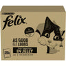 FELIX Fantástica seleção de sabores de peixe em saquetas de gelatina sortidas 120x85g