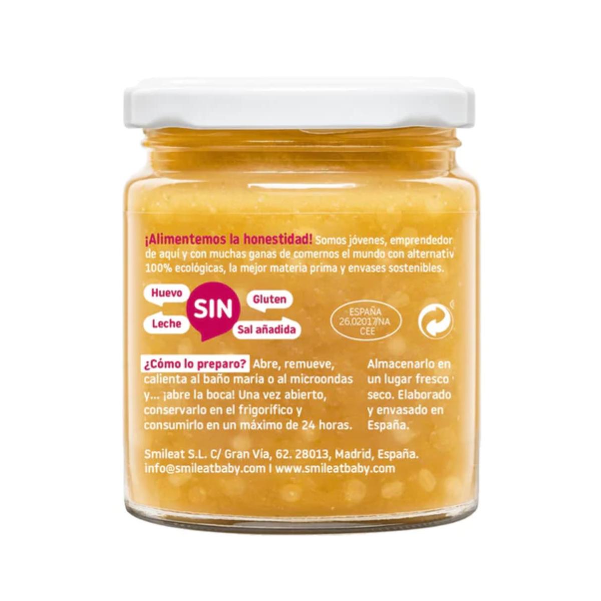 Embalagem de 3 frascos de lentilhas biológicas com quinoa CA CHI TOS Smileat 230g