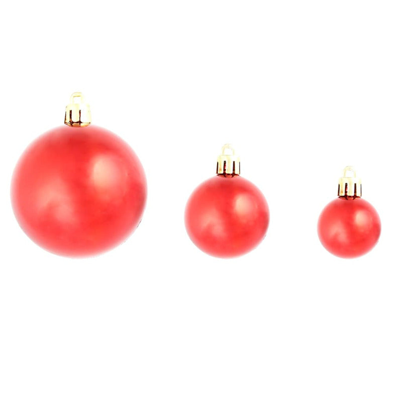 Vidaxl Lote De Bolas De Navidad 100 Unidades Rojas 3/4/6 Cm_5