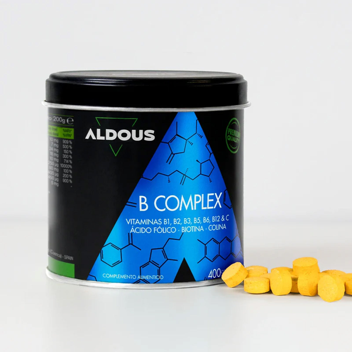 Complexo Vitamina B + Vitamina C Aldous 400 Comprimidos
