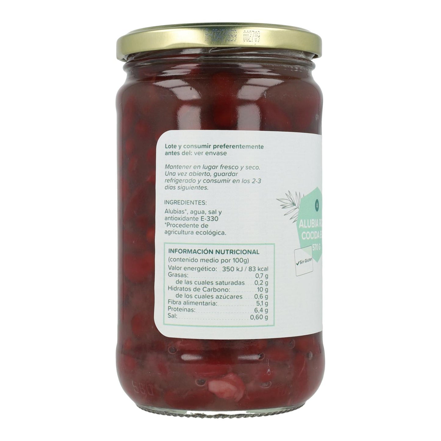 Feijão Vermelho Cozido ECO Planeta Huerto 570 g