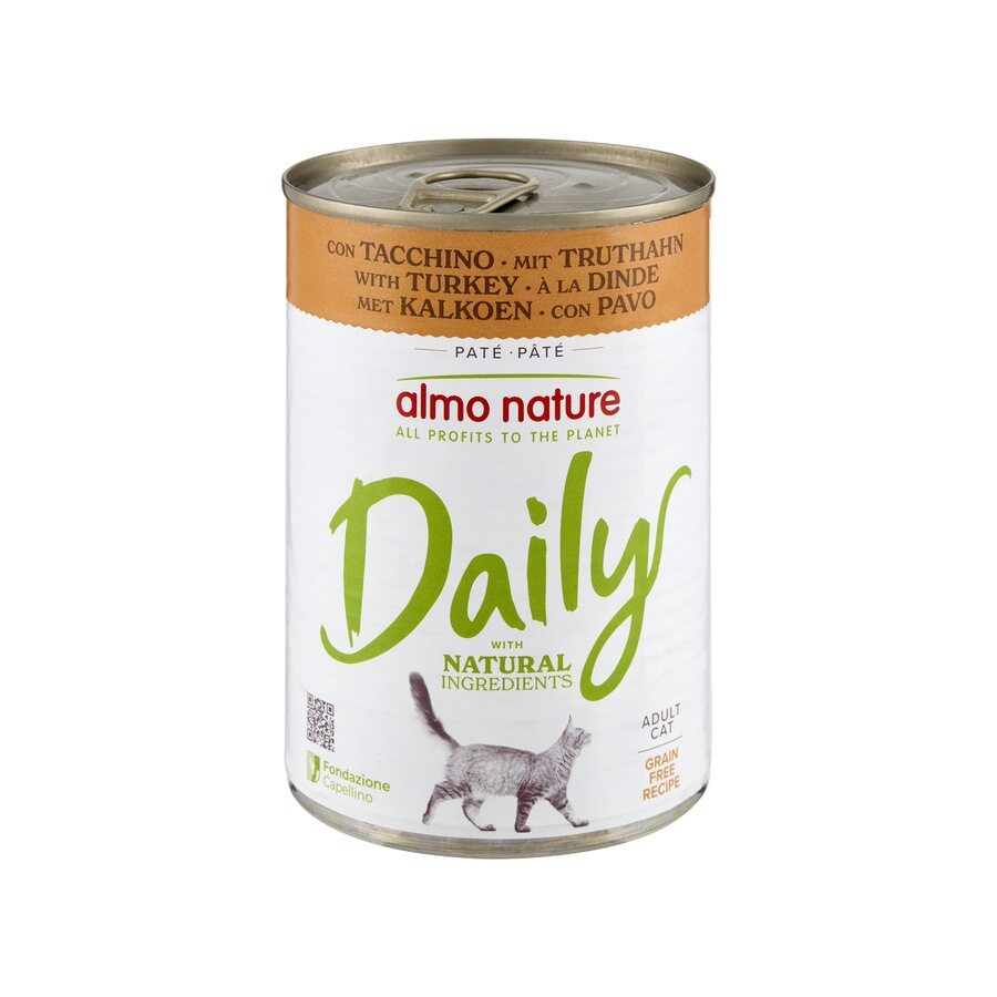 24u X400gr Lata Daily Almo Para Gato De Pavo_0