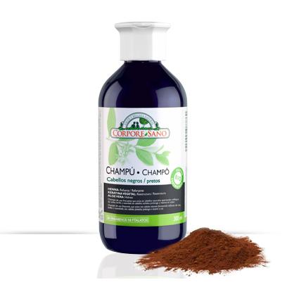 Champô Cabelo Preto Henna Palo Campeche Corpore Sano 300 ml