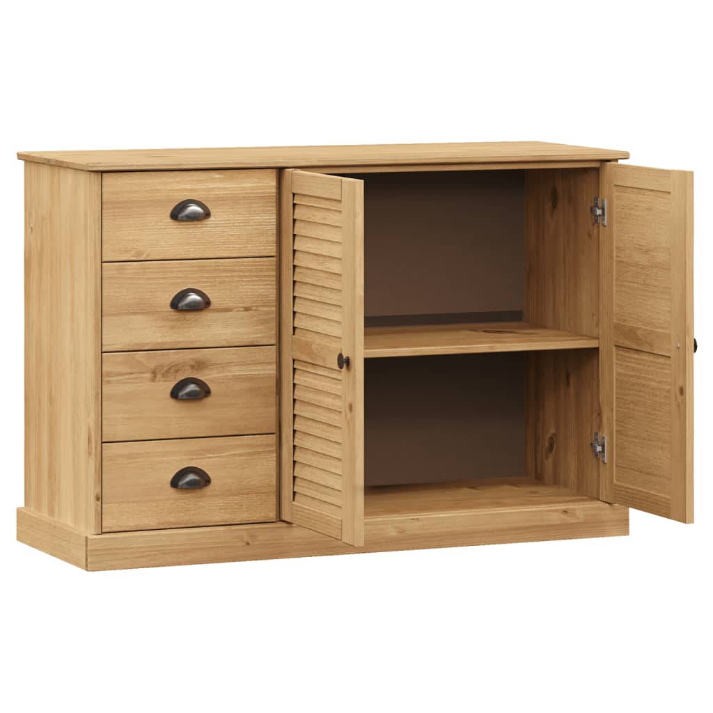 Aparador Con Cajones Vigo Madera Maciza Pino 113x40x75 Cm / Vetonek_5