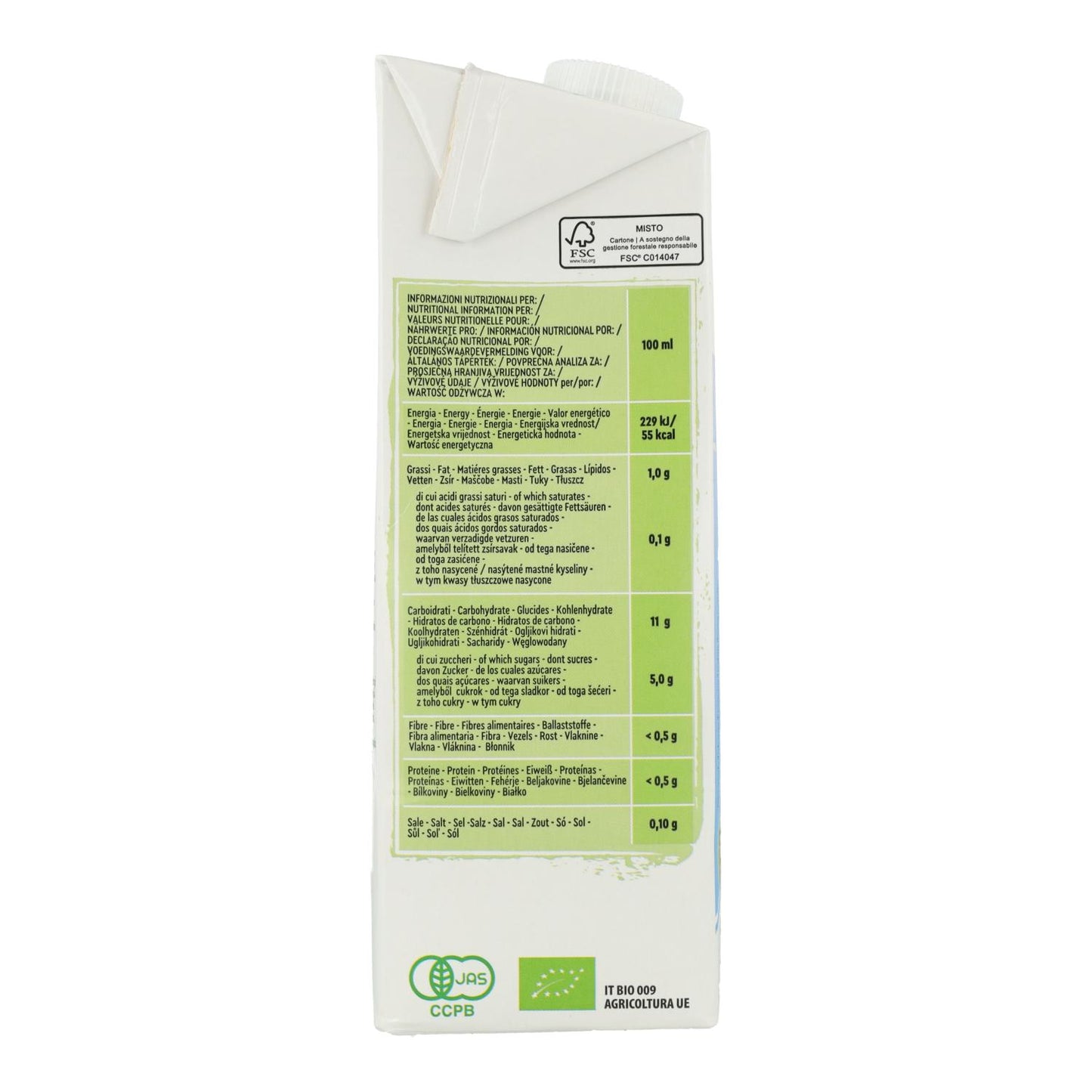 Pack de 6 Bebidas de Arroz Biológicas Vitariz 1 L
